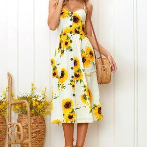 Sunflower summer dress